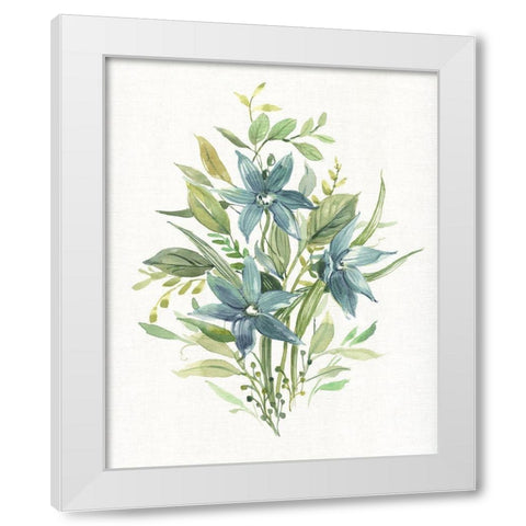 Greenery I White Modern Wood Framed Art Print by Robinson, Carol