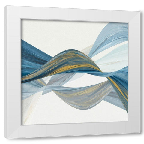 Changing Currents I White Modern Wood Framed Art Print by Jill, Susan