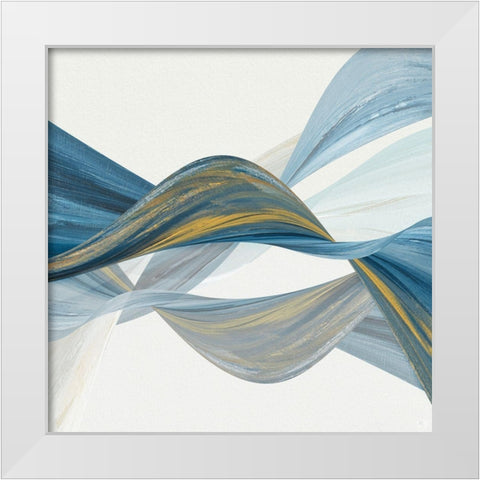Changing Currents I White Modern Wood Framed Art Print by Jill, Susan