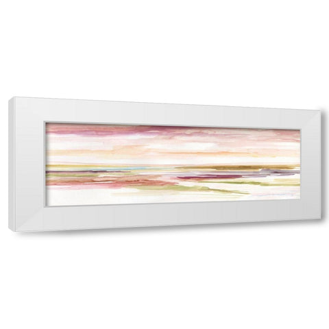 Spectrum Sunset I White Modern Wood Framed Art Print by Nan