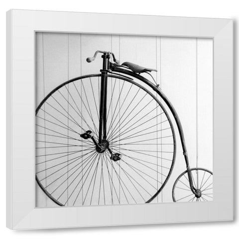 Vintage Ride White Modern Wood Framed Art Print by Bibikow, Walter
