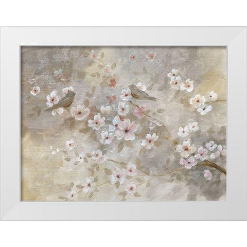 Early Spring White Modern Wood Framed Art Print by Nan