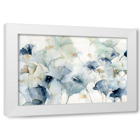 Glorious Ginkgo White Modern Wood Framed Art Print by Robinson, Carol