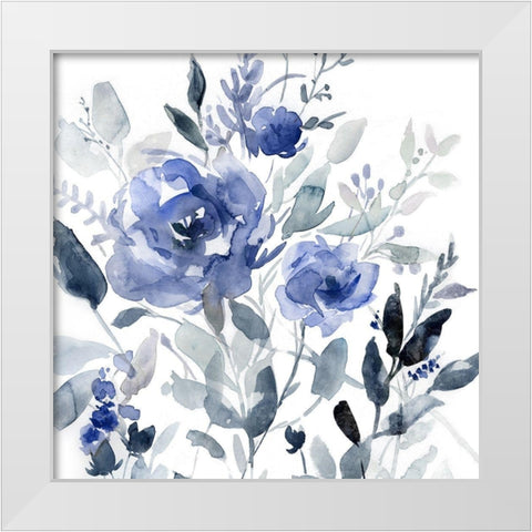 Painters Garden I White Modern Wood Framed Art Print by Robinson, Carol