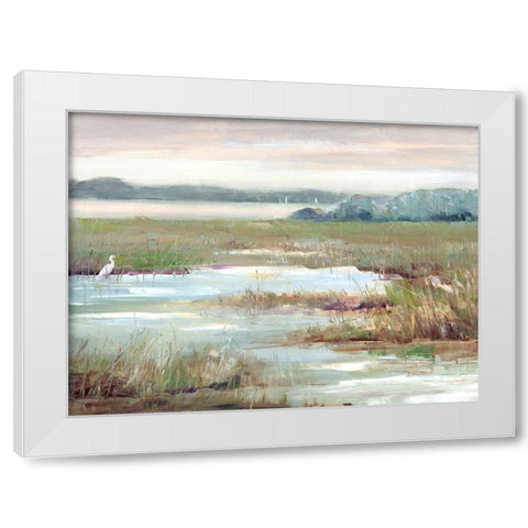 Early Morning Magic White Modern Wood Framed Art Print by Swatland, Sally