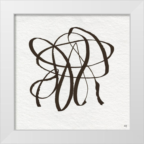 Winding Road I White Modern Wood Framed Art Print by Jill, Susan