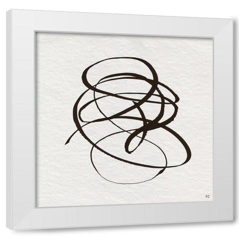 Winding Road II White Modern Wood Framed Art Print by Jill, Susan