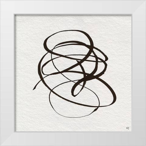 Winding Road II White Modern Wood Framed Art Print by Jill, Susan