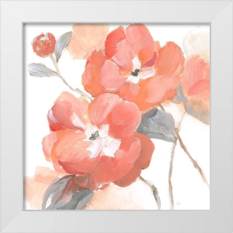 Coral Fantasy II White Modern Wood Framed Art Print by Nan