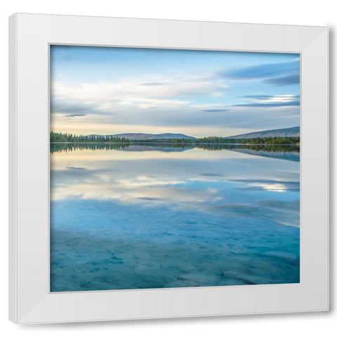 The Magic Hour White Modern Wood Framed Art Print by Qualls, Michael