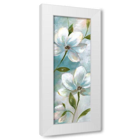 Spring Promise I White Modern Wood Framed Art Print by Nan