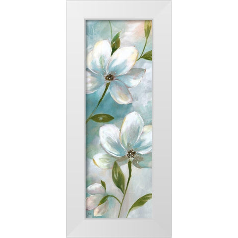 Spring Promise I White Modern Wood Framed Art Print by Nan