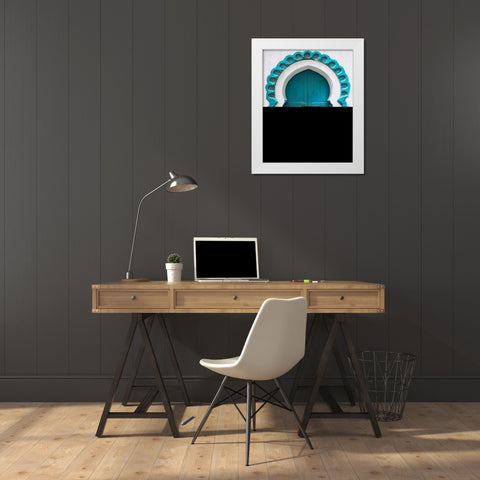 Door in the Kasbah White Modern Wood Framed Art Print by Delimont, Danita