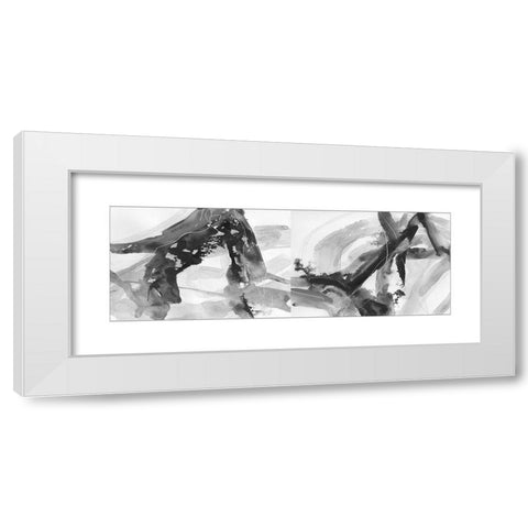 Intersection I White Modern Wood Framed Art Print by Robinson, Carol