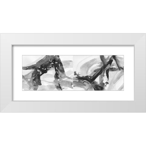 Intersection I White Modern Wood Framed Art Print by Robinson, Carol