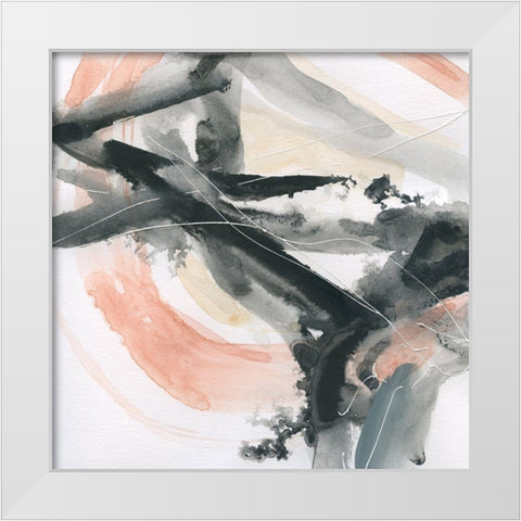 Intersection II White Modern Wood Framed Art Print by Robinson, Carol