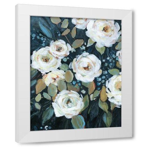 Moonlit Garden II White Modern Wood Framed Art Print by Robinson, Carol