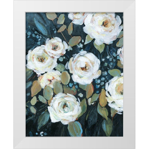 Moonlit Garden II White Modern Wood Framed Art Print by Robinson, Carol