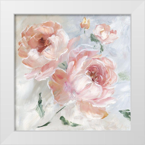 Rose Fantasy White Modern Wood Framed Art Print by Nan