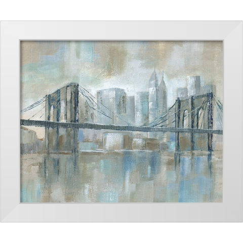 East River Wonder White Modern Wood Framed Art Print by Nan