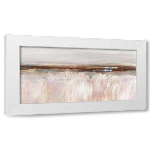 Guilded Fields White Modern Wood Framed Art Print by Jill, Susan