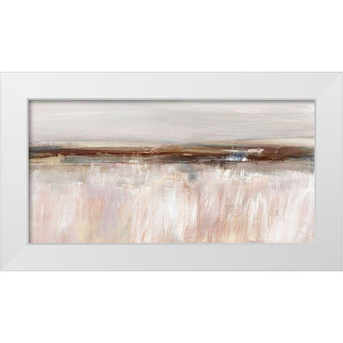 Guilded Fields White Modern Wood Framed Art Print by Jill, Susan