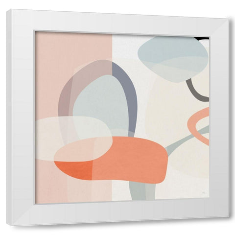 Floating On Silk I White Modern Wood Framed Art Print by Jill, Susan