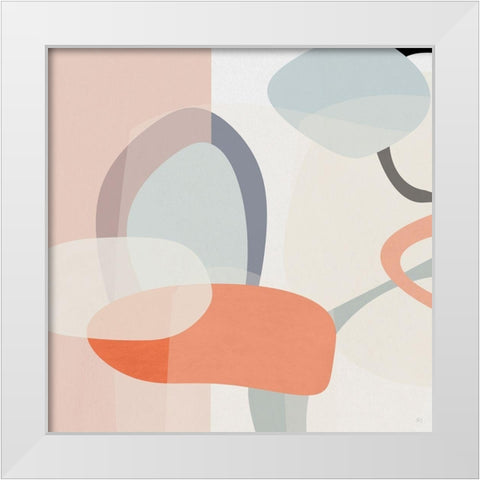 Floating On Silk I White Modern Wood Framed Art Print by Jill, Susan