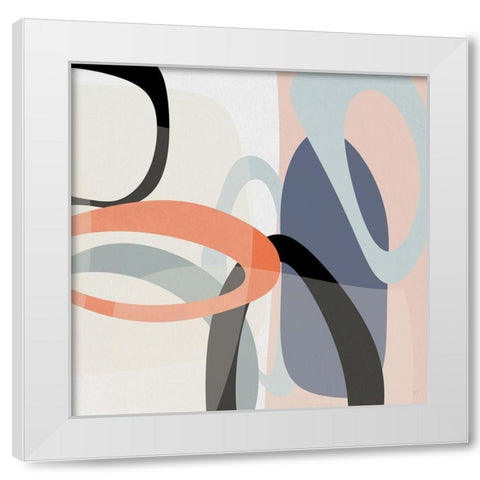 Floating On Silk II White Modern Wood Framed Art Print by Jill, Susan