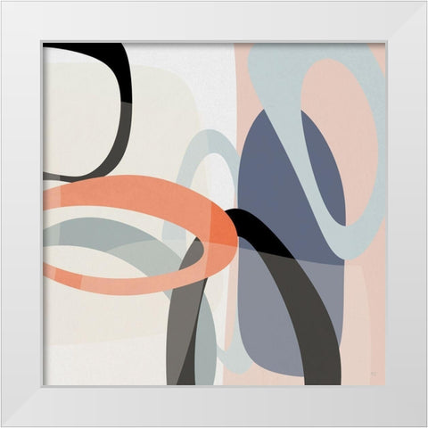 Floating On Silk II White Modern Wood Framed Art Print by Jill, Susan