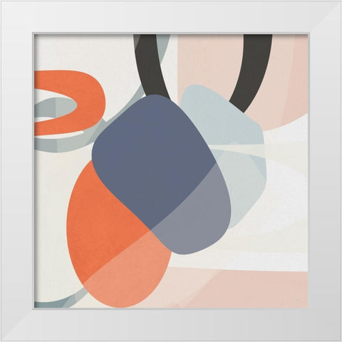 Floating On Silk IV White Modern Wood Framed Art Print by Jill, Susan