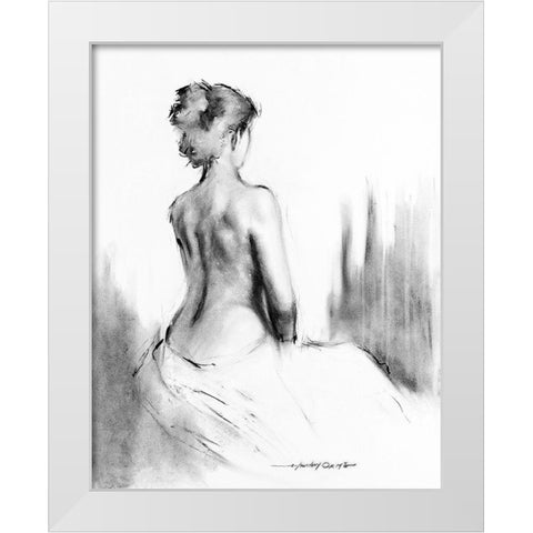 Soft Silhouette I White Modern Wood Framed Art Print by Orme, E. Anthony