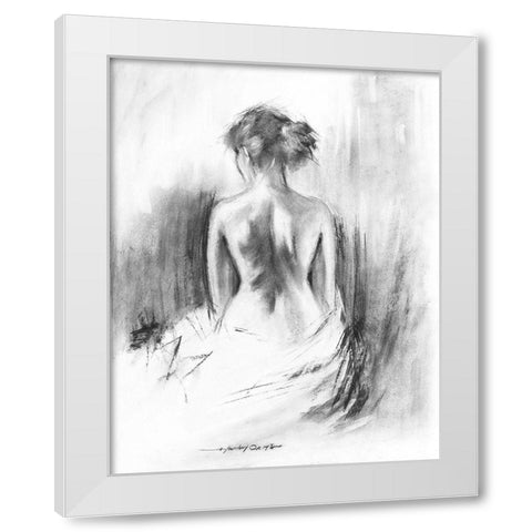 Soft Silhouette II White Modern Wood Framed Art Print by Orme, E. Anthony