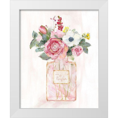 Perfume Bouquet I White Modern Wood Framed Art Print by Swatland, Sally
