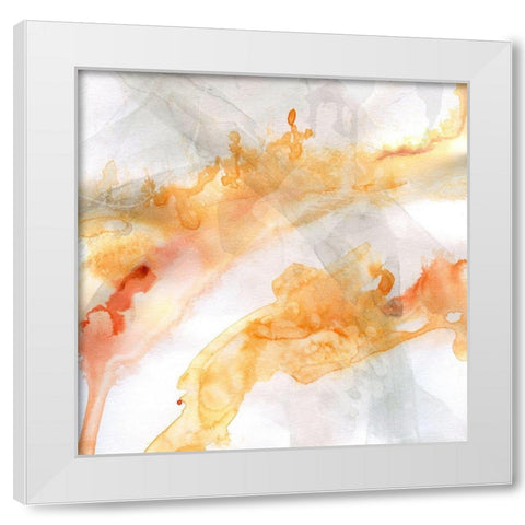 Transparent Opposites I White Modern Wood Framed Art Print by Robinson, Carol