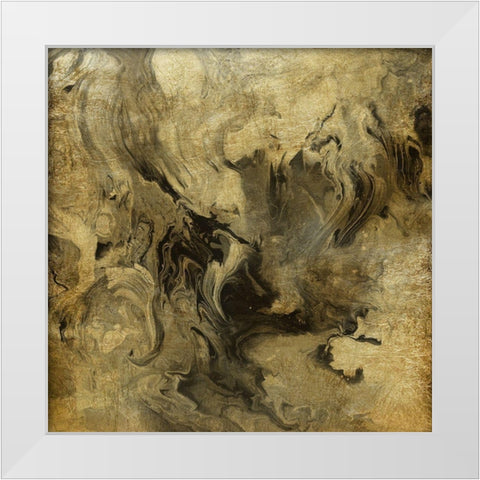 Golden Dream White Modern Wood Framed Art Print by Robinson, Carol