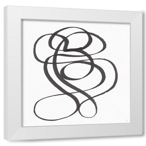 Around The Mountain II White Modern Wood Framed Art Print by Jill, Susan