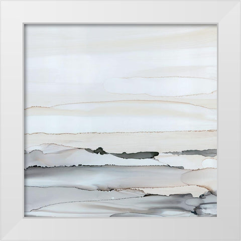 Sunkissed Horizons I White Modern Wood Framed Art Print by Robinson, Carol