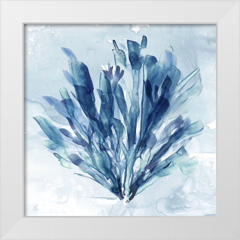 Coastal Coral I White Modern Wood Framed Art Print by Robinson, Carol