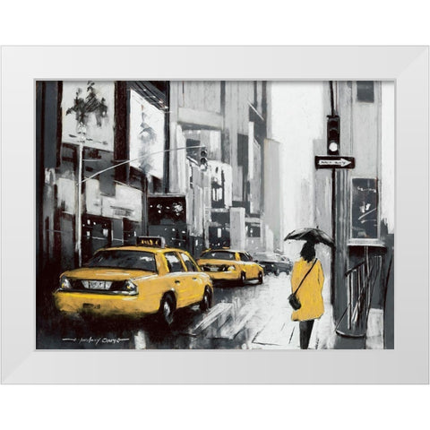 New York City I White Modern Wood Framed Art Print by Orme, E. Anthony