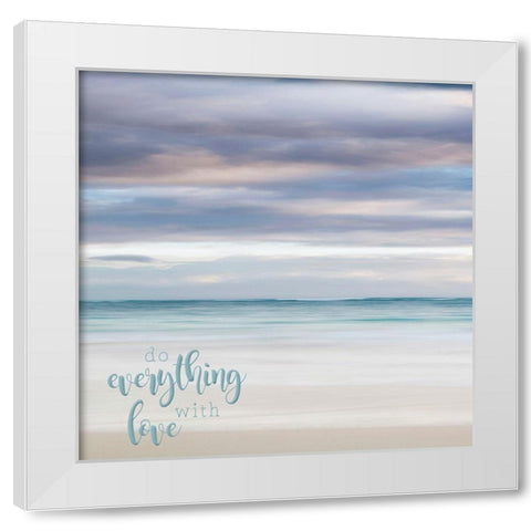 Bavaro Beach I White Modern Wood Framed Art Print by Bibikow, Walter