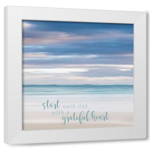 Bavaro Beach II White Modern Wood Framed Art Print by Bibikow, Walter