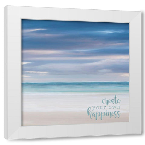 Bavaro Beach III White Modern Wood Framed Art Print by Bibikow, Walter