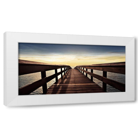 Naples Cove White Modern Wood Framed Art Print by Carpentieri, Natalie