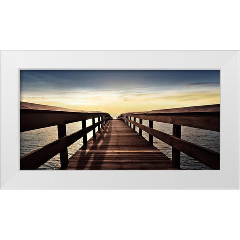 Naples Cove White Modern Wood Framed Art Print by Carpentieri, Natalie