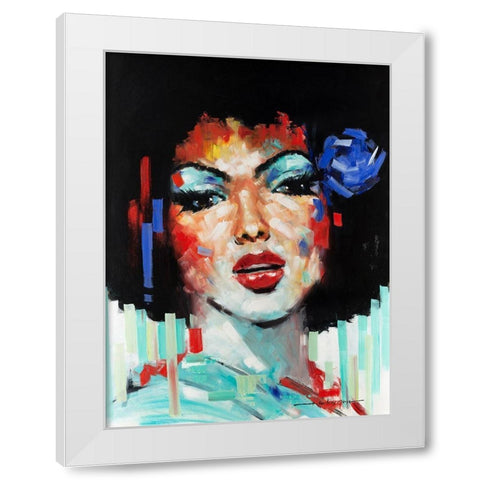 Confetti Girl I White Modern Wood Framed Art Print by Orme, E. Anthony