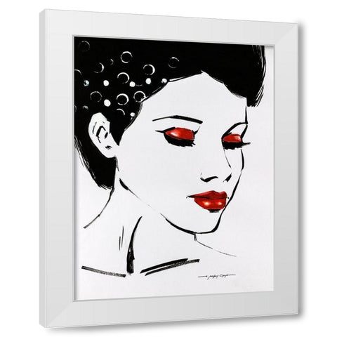 Sketchy Pop II White Modern Wood Framed Art Print by Orme, E. Anthony