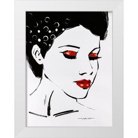 Sketchy Pop II White Modern Wood Framed Art Print by Orme, E. Anthony