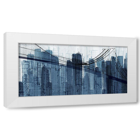 The Other Side White Modern Wood Framed Art Print by Jill, Susan
