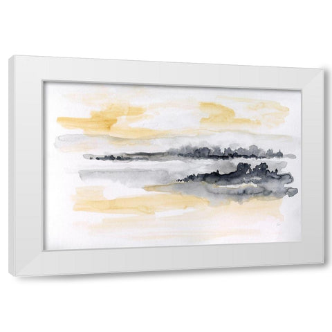 Whispering Wind II White Modern Wood Framed Art Print by Nan